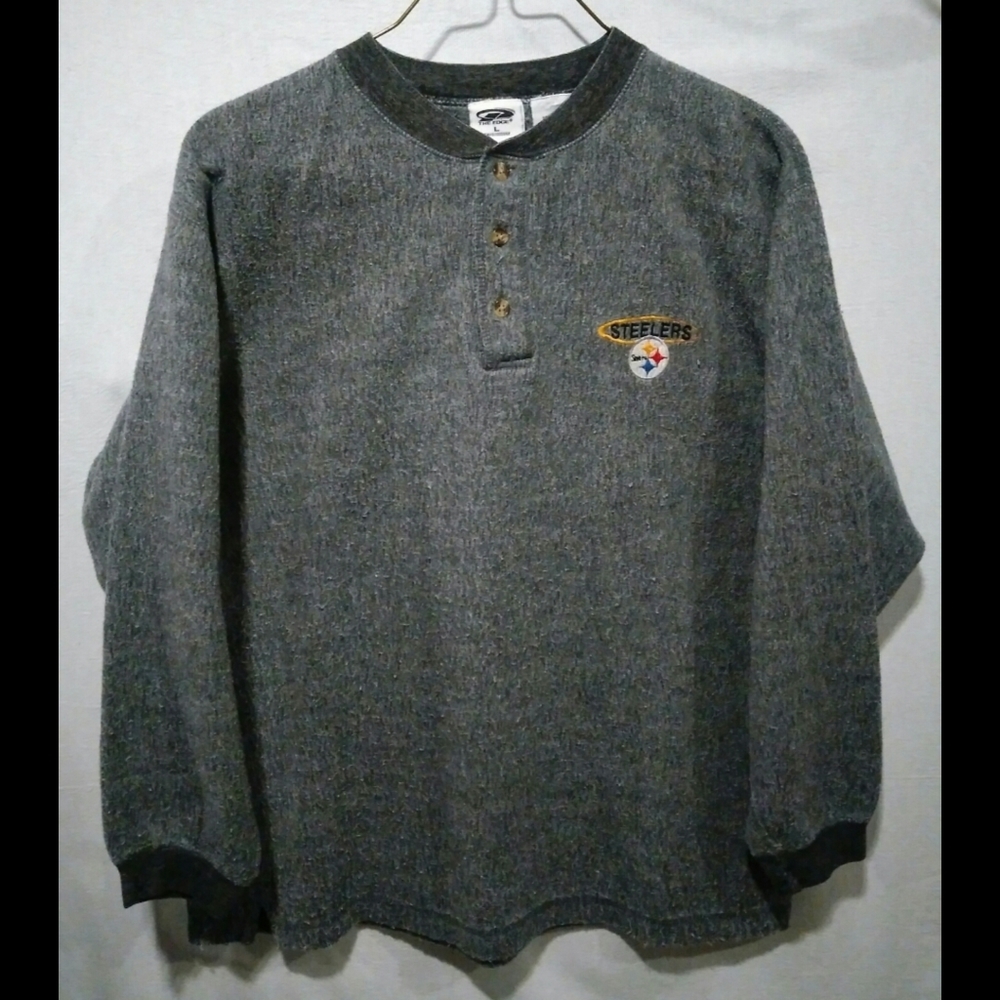 Men Pull-Over Steelers Jacket by The Edge Size L